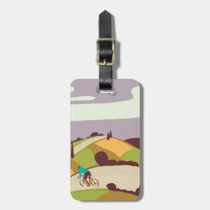 Vintage Cycling Poster Luggage Tag