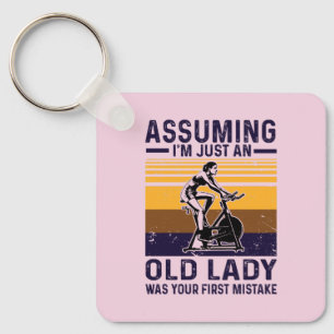 Vintage Cycling Tee Key Ring
