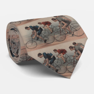 Vintage Cyclist Race Illustration (1896) Tie