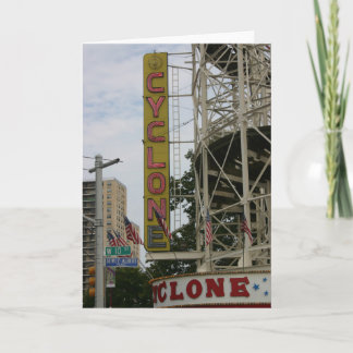 Vintage CYCLONE Notecard