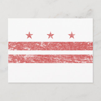 Vintage D.C. Flag Postcard