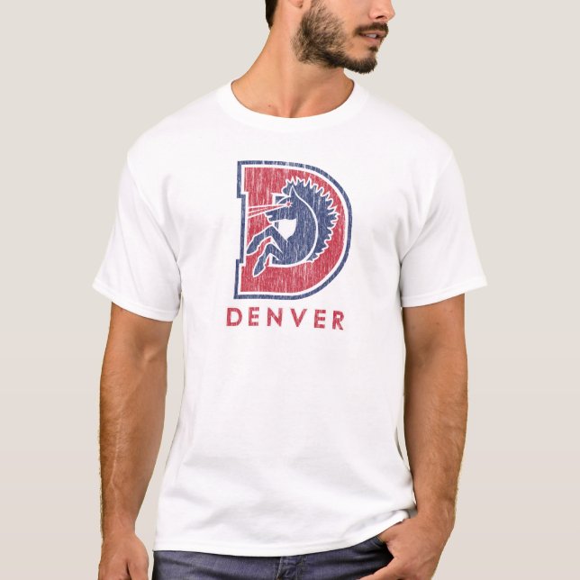 Vintage D Denver Logo T-Shirt (Front)
