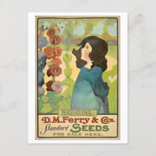 Vintage D. M. Ferry & Co. Seeds Advertisement Postcard