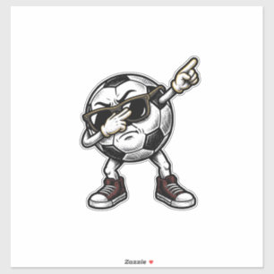 Vintage Dabbing Soccer Ball Shirt Design (2)_1