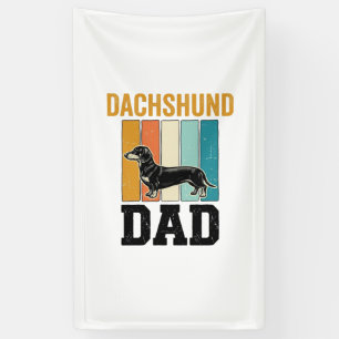 Vintage Dachshund Dad Dog Lover Vector Design_1 Banner