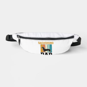 Vintage Dachshund Dad Dog Lover Vector Design_1 Bum Bags