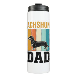 Vintage Dachshund Dad Dog Lover Vector Design_1 Thermal Tumbler