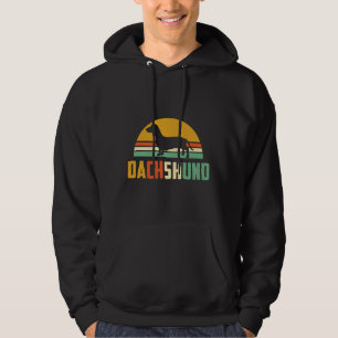 Vintage Dachshund Dog Cute Pet Wiener Dog Womens Hoodie