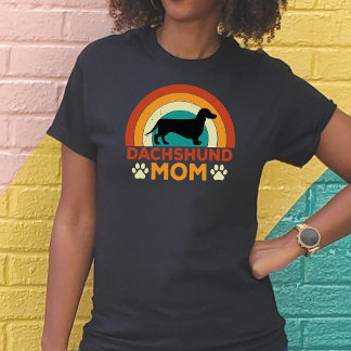 Vintage Dachshund Dog Mum Sunset T-Shirt