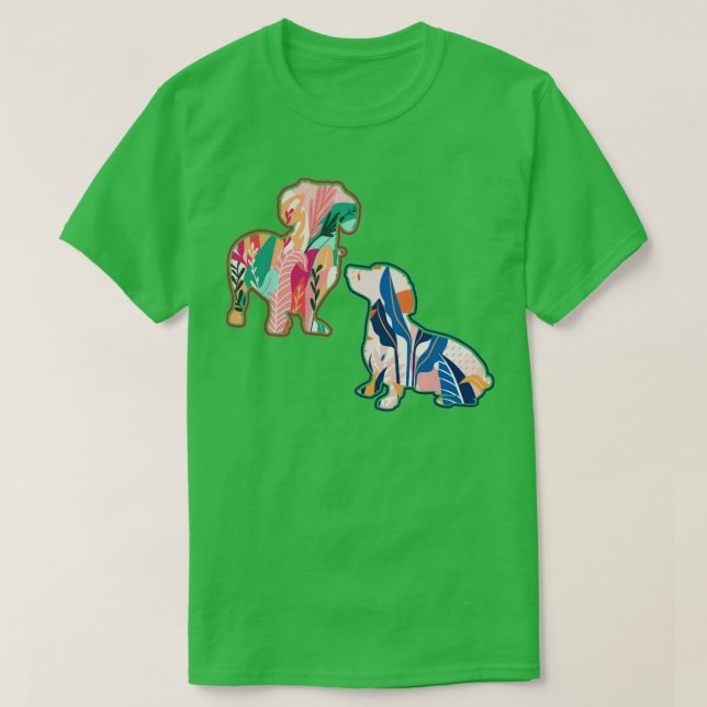 Vintage Dachshund T-Shirt (Design Front)