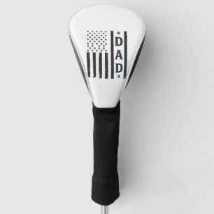 Vintage Dad American Flag Vector Design_1 Golf Head Cover