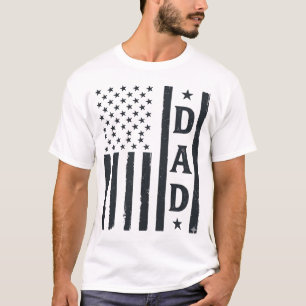 Vintage Dad American Flag Vector Design_1 T-Shirt