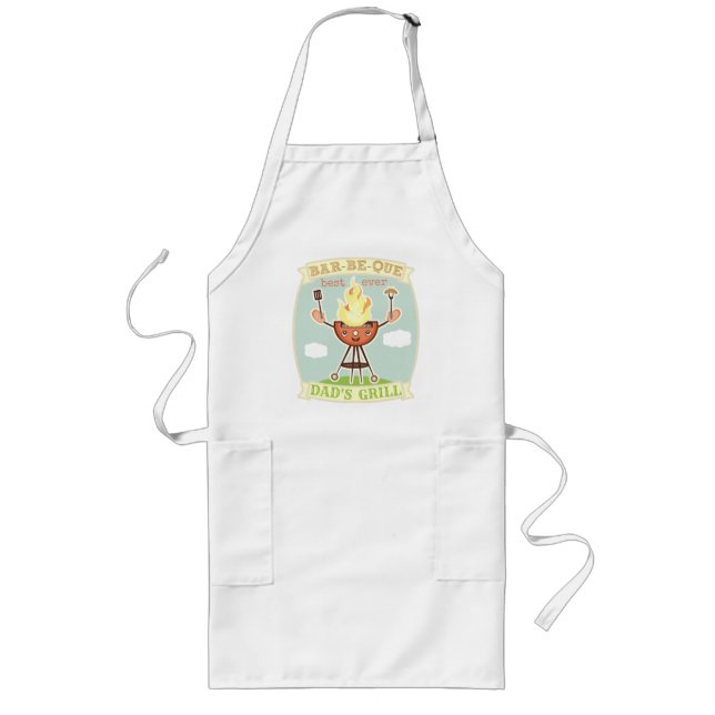 Vintage Dad BBQ Father's Day Apron (Front)