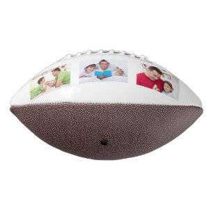 Vintage Dad Established Text 3 Photo Gift Football
