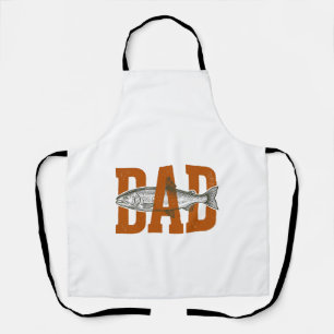 Vintage Dad Fishing Vector Shirt Design_1 Apron