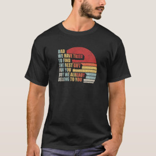 Vintage Dad From Daughter Son Wife For Daddy 1 T-Shirt