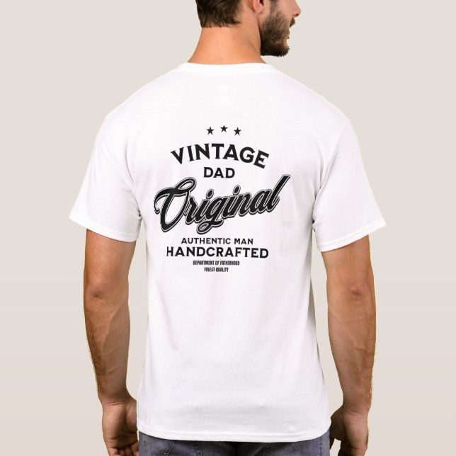 Vintage Dad Original T-Shirt Back Print (Back)