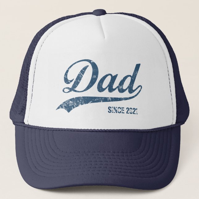 Vintage Dad Since [year] Trucker Hat (Front)