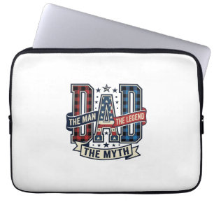 Vintage DAD The Man The Myth The Legend Shirt Desi Laptop Sleeve