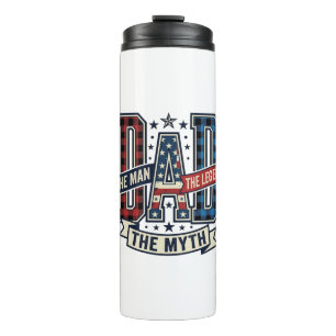 Vintage DAD The Man The Myth The Legend Shirt Desi Thermal Tumbler