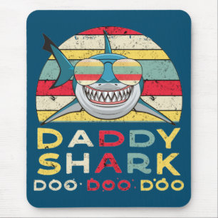 Vintage Daddy Shark "Doo Doo Doo" Mouse Pad