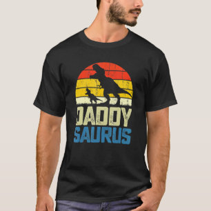 Vintage Daddysaurus Fathers Day Rex Daddy Saurus M T-Shirt