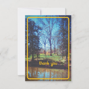 Vintage Daffodil Forest Thank You Card