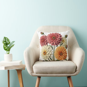 Vintage Dahlia Cushion