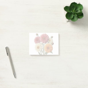 Vintage Dahlia Post-it Notes