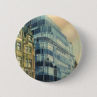 Vintage Daily Express Building on Fleet Street 6 Cm Round Badge