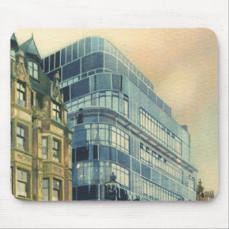 Vintage Daily Express Building on Fleet Street Mouse Pad