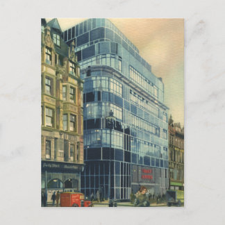 Vintage Daily Express Building on Fleet Street Postcard