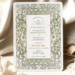 Vintage Daisies Wedding Art Nouveau by Mucha Invit Invitation<br><div class="desc">Art Nouveau Vintage Daisy wedding invitations by Alphonse Mucha in a floral, romantic, and whimsical design. Victorian flourishes complement classic art deco fonts. Please enter your custom information, and you're done. If you wish to change the design further, simply click the blue "Customise It" button. Thank you so much for...</div>