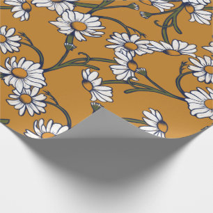 Vintage Daisies Wrapping Paper