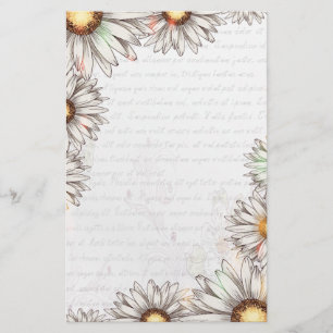 Vintage Daisies & Writing Stationery