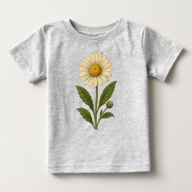 Vintage daisy baby T-Shirt (Front)