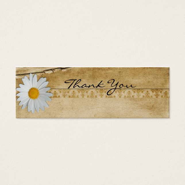 Vintage Daisy Thank You Note (Front)