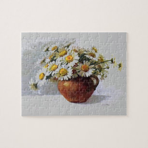 Vintage Daisy Vase Puzzle