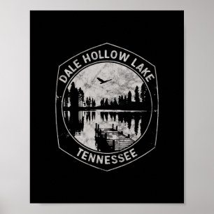 Vintage Dale Hollow Lake Tennessee Outdoors Vacati Poster