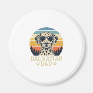 Vintage Dalmatian Dad Dog Lover Design_1 Magnet