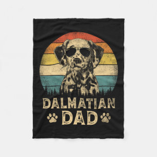 Vintage Dalmatian Dad Dog Lovers Father#39;s Day T Fleece Blanket