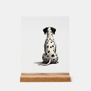 Vintage Dalmatian Dog From Behind Illustration Min Acrylic Sign