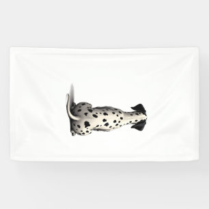 Vintage Dalmatian Dog From Behind Illustration Min Banner