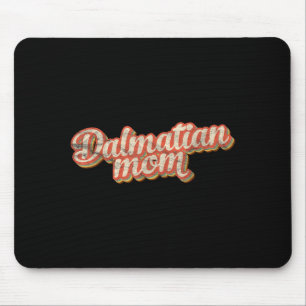 Vintage Dalmatian Mum Gift Mother Firehouse Dog Mouse Pad
