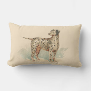 Vintage Dalmatian Print Lumbar Cushion