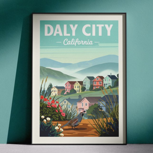 Vintage Daly City California Poster (Creator Uploaded)