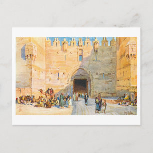 Vintage Damascus Gate, Jerusalem Postcard