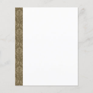 Vintage Damask Border Paper Background Flyer