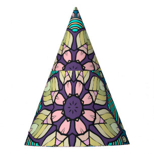 Vintage Damask: Elegant Seamless Pattern Party Hat