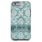 Vintage Damask Pattern with Grungy Finish